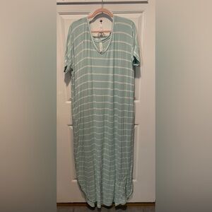 Mint Striped Dress